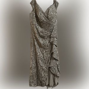 Tadashi off shoulder formal, size 16, like new, worn once.